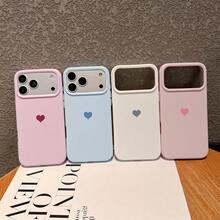 4pcs Set [Pink + Purple + Sky Blue + White] Heart Dopamine Pink Phone Case, Compatible With IPhone 18 Pro Max/18 Pro/18/17 Pro Max/17 Pro/17/16 Pro Max/16 Pro/16/16 Plus/15/15 Pro Max/15 Pro/15 Plus/11/12/13/14 Pro Max/12 Pro/12 Pro Max/13 Pro/13 Pro Max/14 Pro/14 Pro Max/14 Plus Full Coverage Anti-Drop Protective Cover, Creative Design, Suitable For Men And Women - 4-piece Set [Pink + Purple + Sky Blue + White] - View 19