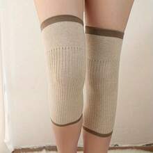 Warm Soft Skin-Friendly Leg Warmers, Joint Protection, Ribbed Design, Hand Wash Only, Warm Knee Protection, Ribbed Knit Design - Multicolor - View 9