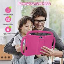 4GB RAM + 64GB ROM / 7 吋平板電腦 / 四核 1.3GHz / Android 13 MTK6735 / 1280x800 HD IPS 螢幕 / 2MP+5MP 相機 / 4000mAh 電池 / WiFi、家長控制、教育、遊戲 / ABS 塑料 + 矽膠,教育平板 - 粉色 - 查看 8