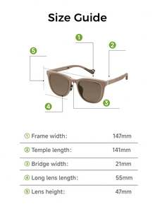 Beneunder Boston Frame Original Color Foldable Fashion Glasses FD009 - Apricot - View 7