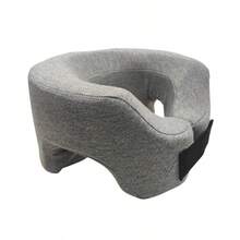 1 Pc Foldable Hollow Ergonomic Memory Foam Skin-Friendly Knitted Fabric No Face Pressure Neck Support Office Home Travel Lunch Break Nap Pillow - Multicolor - View 13