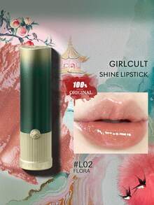 Girlcult Shine 唇膏 L02 Flora 3.5g/0.12oz 不黏膩保濕亮澤唇釉，高顯色平滑持久抗沾染，珍珠極致亮澤滋養不乾澀，日常唇妝豐盈效果，C-Beauty 唇膏禮物 - L02Flora - 查看 2