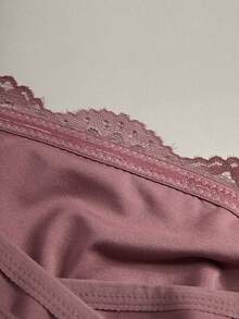 CELILIN Women's Strapless Lace Bandeau Bra, Non-Slip Seamless Tube Top, Suitable For Off-Shoulder Outfits - Dusty Pink - View 10