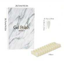 160/216/320 Color Nail Polish Color Chart Book, With Blank Nail Color Test Strips Nail Polish Display Album, Professional Nail Salon Color Chart Display Board, Suitable For Nail Art Supplies - Multicolor - View 7