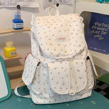 Cute Cartoon Backpack For Female College Students And Middle School Students, Lightweight Double Shoulder Bag For Class, Commuting And Laptop - A - View 6