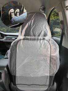 Disposable Car Seat Covers, Transparent Dust-Proof Seat Covers, Waterproof And Stain-Resistant, Universal Protective Film, Suitable For Sedans, Trucks And Various Car Seats, Lightweight And Foldable, High-Quality PE Material, Elastic Band Design, Keep Car Interior Clean - Multicolor - View 6