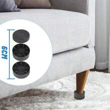 4X Heavy Duty Bed Risers Feet Round Leg Lift Furniture Extra Chair Raisers Stand - OC0000063234068 - View 1
