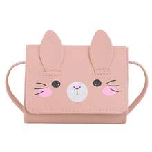 XD 1pc PU Magnetic Buckle Fashion Cartoon Rabbit 3D Ear Shoulder Crossbody Bag, Cute Mini Children's Coin Purse, Suitable For Various Occasions, Comfortable Shoulder Strap, Multi-Functional And Versatile, Perfect For Outdoor Activities, Play, Commuting, Ideal Gift For Kids - Multicolor - View 13