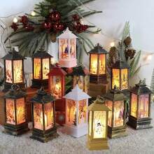 GYJAETM Christmas Candle Holder Light Night Light Elderly Snowman Decoration Night Light Table Decor Christmas Decoration - Multicolor - View 4