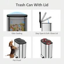 Trash Cans - Silver - View 2