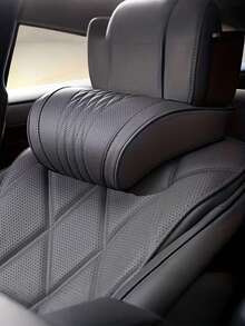 Luxury Car Neck Pillow, Nappa Leather Headrest, Seat Cushion, Car Seat Cover, Comfortable And Breathable, Lumbar And Neck Support, Exquisite Embroidery, Suitable For All Seasons, Car Interior Accessories - A - View 8