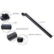 1pc Bicycle Seat Post, Aluminum Alloy Adjustable Clamp Seat Post, Suitable For Mountain Bike, Road Bike, Fixed Gear Bicycle, Bicycle Saddle Post - Multicolor - View 5