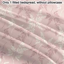 1pc Minimalist Modern Floral & Fine Leaf Branch Pattern Printed Brushed Bed Cover, Bedroom Printed Bedspread, Mattress Cover, Mattress Protector, Bedding Set (Pillowcase Not Included) - Multicolor - View 5