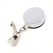1 pieza Clip retráctil para toalla sin taladro, llavero retráctil anti-pérdida, toallero retráctil automático, clip fuerte con rebote automático, organizador ajustable para baño y cocina, apto para uso en el hogar y hotel. - Abrazadera telescópica - Ver 7