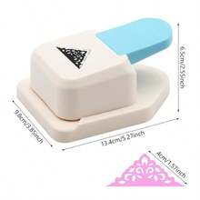 Craft Corner Punch Large Scale Triangle Flower Pattern Scrapbook Craft Punch Photo Knife Business Card Making Supplies - Triangular Flower Pattern - View 3
