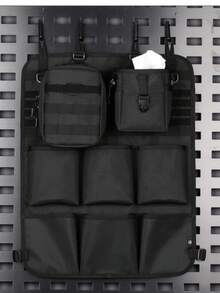 1 Pc Layered Multi-Pocket MOLLE Mount Oxford Fabric Multi-Purpose Car Outdoor Tool Storage Hanging Organizer - Multicolor - View 1