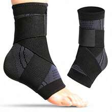 Adjustable Ankle Support Breathable Knitted Band Adjustable Elastic Compression Wrap, Suitable For Running And Fitness (Single Pack) - Multicolor - View 11