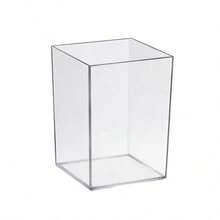 Caixa de Armazenamento de Pincéis de Maquiagem à Prova de Poeira com Tampa, Organizador de Pincéis de Maquiagem em Acrílico Transparente, Porta-Canetas Multifuncional, Armazenamento de Penteadeira, Presente para Mulheres, Presente de Feriado - Transparente - Visão 10