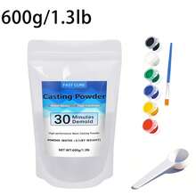 3KG/1.2KG/600g Perfect Cast Mold Casting Powder, Resin Gypsum Craft Powder, Fast-Curing Plaster, Water-Based Material For DIY Sculptures, Jewelry Making, Crafts & Models. - Plaster - View 11