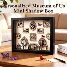 1 Set 3D Black Museum Silhouette 3D Photo Frame Set, Including Gold Resin Mini Frame Set, Celebrate Precious Memories In A Unique Way, Personalized And Distinctive Commemorative Photo Frame Accessories - Multicolor - View 12