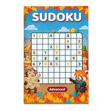 Age-Level Sudoku Book For Children, Number Puzzle Brain Workout, One Game Per Page, Select 3-6 6-9 9-12 12+ - Logic and Thinking Sudoku - 24 - View 12