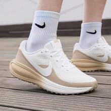 Nike REVOLUTION 8 Men's Versatile Comfortable Durable Breathable Running Shoes - White Brown - View 2