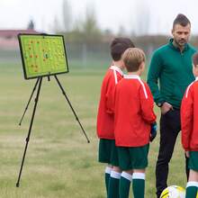 Professional Soccer Football Tactical Coaching Board, Portable Magnetic Strategy Board With Adjustable Stand,With Marker & Backpack For Coaches, Teams Training 23.6x17.7 Inch[A Good Gift For Family And Friends] - Default - View 3