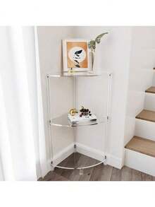1 Set Acrylic Triangle Combination Storage Table 2-Layer 3-Layer 4-Layer - Multicolor - View 2