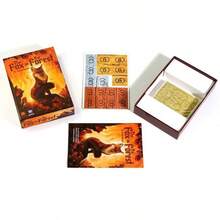 1 Pack Magical Woodland Fox Tactical Battle Card Deck, Vivid Fiery Autumn Tree & Fox Artwork Surface, Warm Amber Forest Themed Outer Box, Classic Trick-Taking Competitive Gameplay, Ideal For Holiday Indoor Quiet Two-Person Game Activities - Multicolor - View 6
