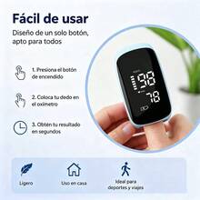 USB-C Rechargeable Digital Pulse Oximeter, Highly Accurate Finger Pulse - View 3