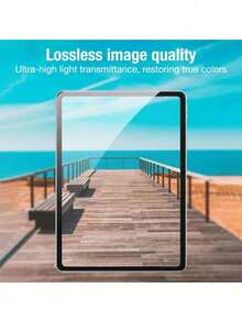 Yezodawee 1pc Ceramic High Definition Screen Protector, Privacy Protection, Curved Edge, Anti-Scratch Anti-Drop, Full Screen Coverage, Strong Anti-Fingerprint, Touch Sensitive, Non-Glass Material, Suitable For IPad 11th Gen (2025 A16), 10th Gen (10.9 Inch), Air 13/11 Inch (M4/M3/M2, 2025/2024), Pro 12.9 Inch/ Mini (2024). Essential Screen Protection. - Transparent a - View 7