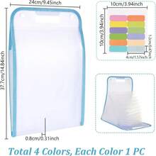 Accordion-Style Document Organizer - A4 Size Folder, 13 Expandable Document Pockets, A4 Expandable Vertical Document Organizer, Large Capacity Portable Receipt/Document Organizer, Suitable For Office, Study, Document Storage And Paper Storage - Multicolor - View 9