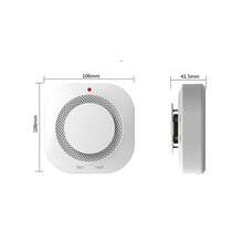 Detector, Battery Photoelectric Detector with Test Button and Low Battery Signal, Small Alarm for Home, Bedroom; Compatible - Weiss - Übersicht 3