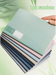 1 Set (4/1pc) A5 Multi-Color Notebooks, Available For Boys And Girls, Beige Inner Pages Eye-Friendly Lined Notebook, Home Record Book, Office Memo Pad, School Writing Notebook, Suitable For Students, Staff, Back To School Supplies - Multicolor - View 7