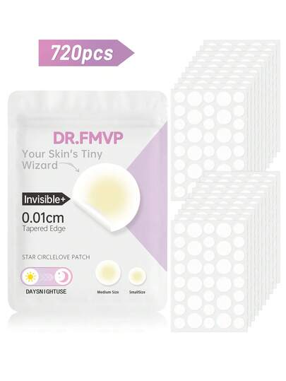 720 piezas Pegatinas invisibles para la cara - Pegatinas decorativas, sin alcohol, sin fragancia, suaves y no irritantes, esenciales para sesiones de fotos y pintura facial, gran regalo para mujeres, regalo de Navidad, disponible en 360/180/72/36 piezas