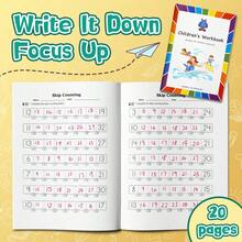 Children's Counting Learning Notebook - Math Patterns And Number Practice Workbook, Enhances Logical Thinking, Focus And Counting Fluency | Suitable For Preschoolers And Elementary Students For Home Or Classroom Early Learning Writing - Early Math Learning Board - View 4