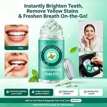 1 Botol (40 Tablet) Tablet Pasta Gigi ADJANISS, Mengandung Hidroksiapatit dan Xylitol, Membersihkan Gigi dengan Lembut Tanpa Menyebabkan Sensitivitas, Mendorong Remineralisasi, Pembersihan Mendalam, Nafas Segar, Cocok untuk Semua Orang Dewasa, Ukuran Praktis untuk Bepergian - Mint - View 7