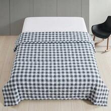 Grey Microfiber Summer Quilt, Lightweight 100% Polyester Bedding Comforter For Bedroom And Guest Room - Size 220X200CM Options - Grey - View 4