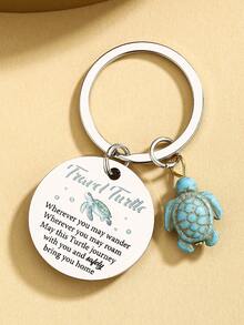 Sea Turtle Gifts For Women Men Best Travel Gifts For Travelers Women Cute Sea Turtle Keychain Funny Birthday Christmas Gift For Turtles Lovers Gift - Multicolor - View 12