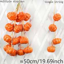 Artificial Vegetable & Fruit Crop Hanging Garland, Realistic Ginger, Corn, Sweet Potato, Red & Green Chili, Garlic, Peanut, Potato Assortment, Customizable Farm Harvest Scene Decor, Halloween & Autumn Home Decoration Props - Multicolor - View 7
