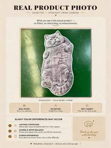 1 buah, Karpet Berbentuk Kucing British Shorthair Abu-abu yang Sedang Berbaring, Anak Kucing Lucu yang Menarik dan Menggemaskan, Sempurna untuk Dekorasi Rumah, Karpet Kamar Tidur, Karpet Ruang Tamu, Karpet Ruang Bermain, Karpet Studio Musik, Dekorasi Liburan dan Hadiah, Ukuran Asimetris, Kesalahan Pemotongan 1-5cm, Karpet Dekoratif, Karpet Kecil, Karpet, Dekorasi Rumah, Karpet Kecil Ruang Tamu, Karpet Kamar Tidur, Dekorasi Rumah Ruang Tamu, Karpet Luar Ruangan, Karpet yang Dapat Dicuci - MultiWarna - View 6