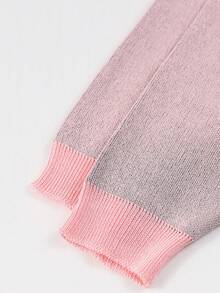 1 buah Sweater Rajut Lengan Panjang Gaya Kampus Minimalis Kreatif dengan Huruf untuk Anak Laki-laki/Remaja Laki-laki - Berwarna merah muda - View 7