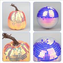 2 tấm/4680 miếng nhãn dán gương cầu disco PET holographic, nhãn dán gạch mosaic màu sắc tự dính 5x5mm, phù hợp trang trí nhà búp bê DIY thủ công, trang trí tiệc - PET nhiều màu - Xem 7