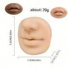 Silicone Oral Model, Soft And Flexible, Lip Practice Model, Suitable For Permanent Makeup Training - 3D Open Mouth With Teeth Model, Christmas Gift, Soft And Durable Silicone Practice Skin, Suitable For Tattoo Artists And Beginners - Essential Tool For Lip Gloss And Tattoo Training, Soft Silicone Lip Gloss Practice Skin Suitable For Artists And Beginners, Mother's Day, Summer Promotion - Multicolor - View 8