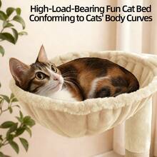 Multi Level Cat Tree Tower With Double Condo Houses, Sisal Scratching Posts & Slope Scratching Board, - Beige - View 7