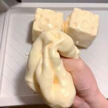 Cheese Block Stress Relief Squeeze Toy, Soft Shapeable Sensory Toy, Home And Office Relaxation Stress Relief Small Toy - 多色 - 查看 4