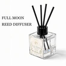 EVODUCK ناشر عطر بقصبات كريستالية على شكل هلال 50 مل، زيت عطري من الحمضيات والريحان، يحتوي على كريستال أصفر، يأتي مع 4 قصبات ألياف، ديكور غرفة جميل على شكل هلال، هدية عيد ميلاد لها، عطر للمساحات الصغيرة في غرفة النوم والحمام والمكتب والرف، هدية ديكور المنزل - عطر متنوع - مشاهدة 14