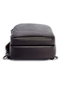 1 Piece Men's Black PU Leather Crossbody Sling Bag Casual & Business Use For Daily Commute - Multicolor - View 6