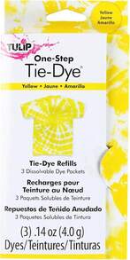 Tulip One-Step Tie-Dye Kit Fabric , 3 Fabric Dye Refill Packs, Yellow - ColorV - View 1