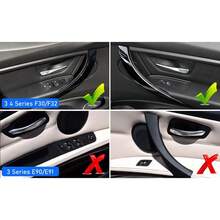 4件組 BMW 3系列 4系列 F30 F31 F32 F36 內門把手飾板拉手蓋，適用於 BMW 325 328 330 428 430 2013-2019 - 4 件套封面 - 查看 6